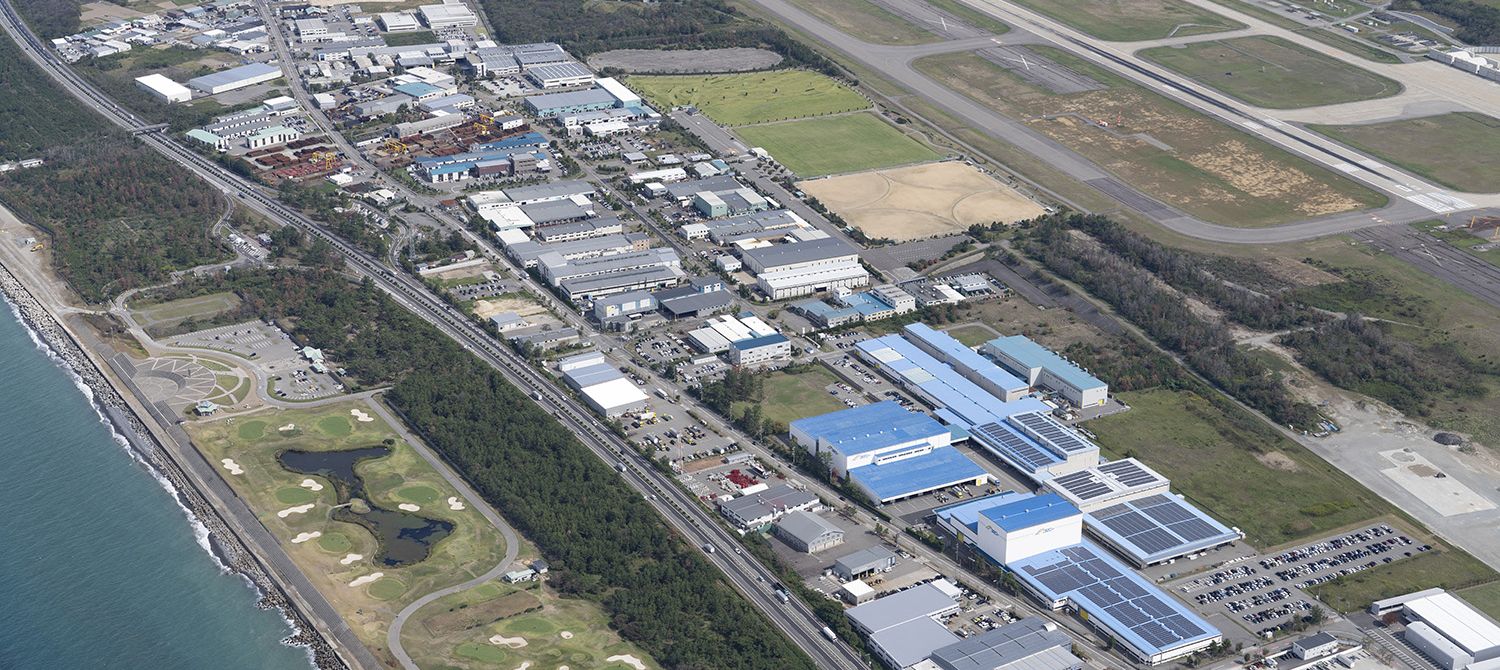 小松鉄工団地上空写真